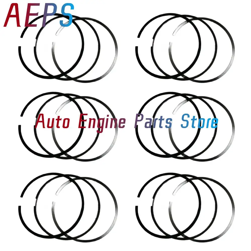 

6Pcs Piston Ring Set 4955251 For Cummins 6.7 6.7L ISB QSB