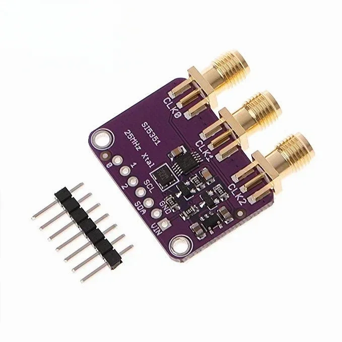 5pcs DC 3V-5V CJMCU-5351 Si5351A Si5351 I2C Clock Generator Breakout Board Module Signal Generator Clock 8KHz-160MHz For arduino