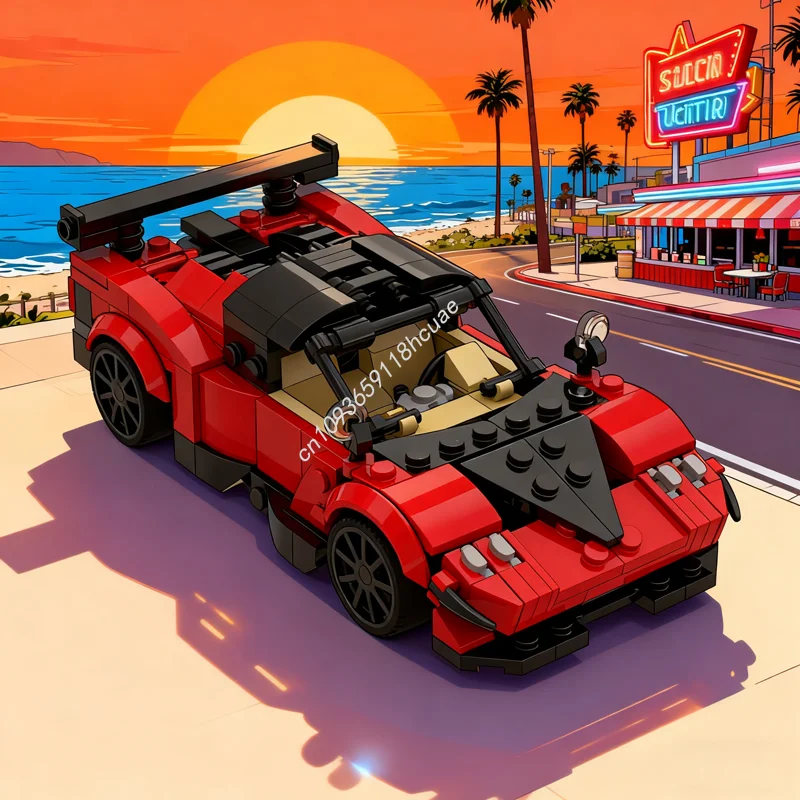 

342pcs MOC Pagani Huayra City Champions Model Building Blocks Construction Creative Toys Education Brick Christmas Gift Birthday