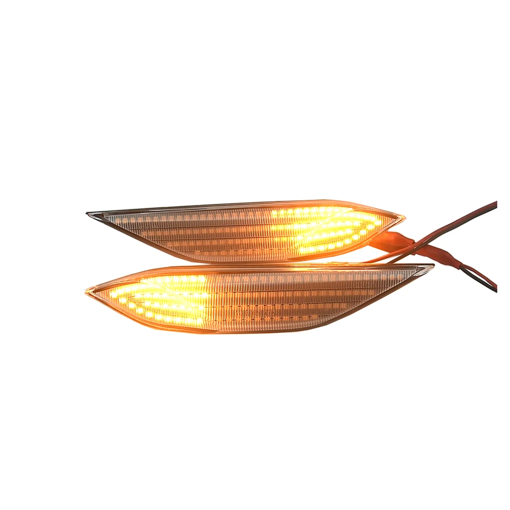 

95863107200 для Porsche Cayenne 958 (92A) 2010-2014 Янтарный полностью светодиодный светильник, 2 шт., динамический светильник, бампер, боковой габаритный указатель поворота