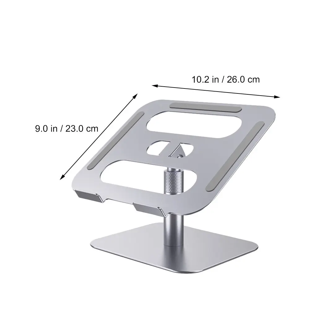 1Pcs Multi-Angle Adjustable Laptop Support Aluminum Alloy Laptop Bracket with Stable Base Ergonomic Desktop Workstation Solution