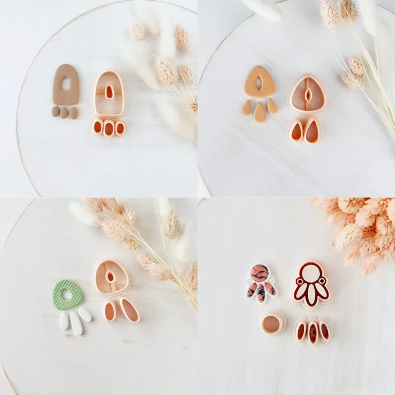 NO DRILL Organic Dangle Clay Cutter Set | Trending Cutters | Boho | Earring Cutters | Abstract Shape | Geometric | Fall | Autumn