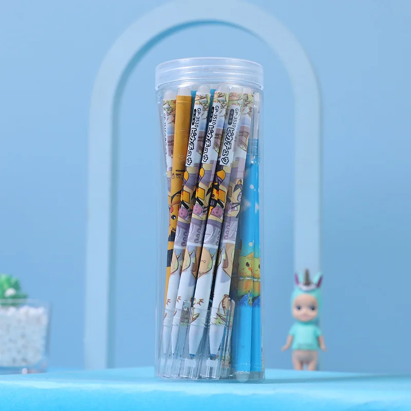 72 set/lot Cartoon Dinosaur Gel Pens For Writing Cute 0.5mm Blue Ink Erasable Pen Stationery Gift School  Office Supplies