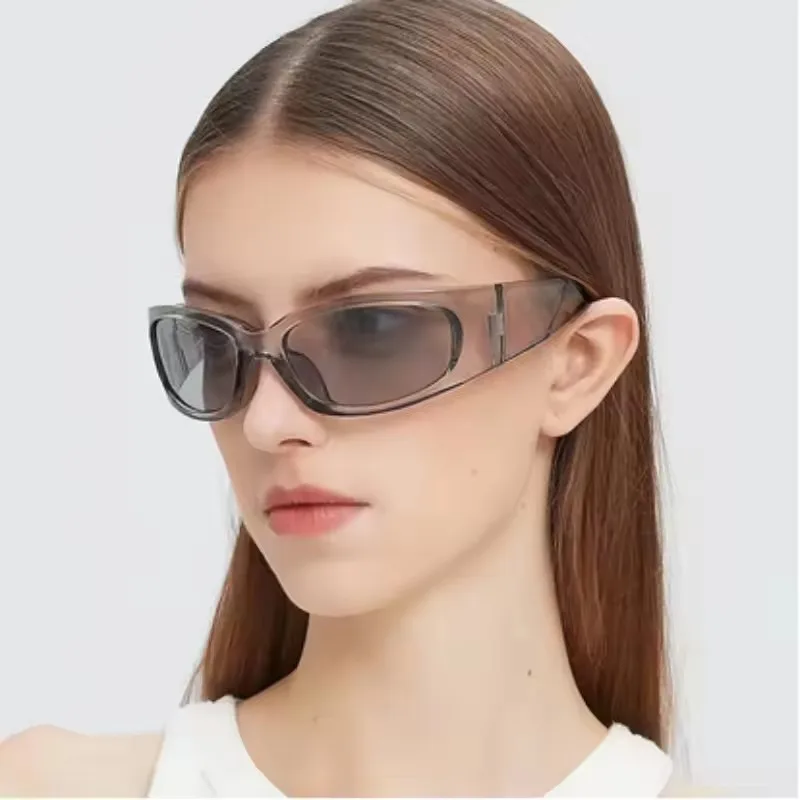 Technological Sense Punk Sunglasses Women Men Luxury Shades Science Fiction Party Sun Glasses Lady Man UV400 Protective Glasses