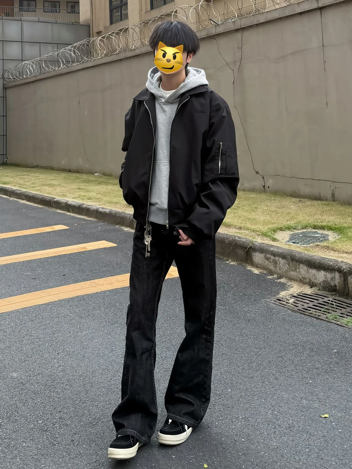 

American Sle MA Pilot Jaet Men's High Street ort Workwear Coat Turn-down Collar Cool Baseball Outfit Autumn Faion