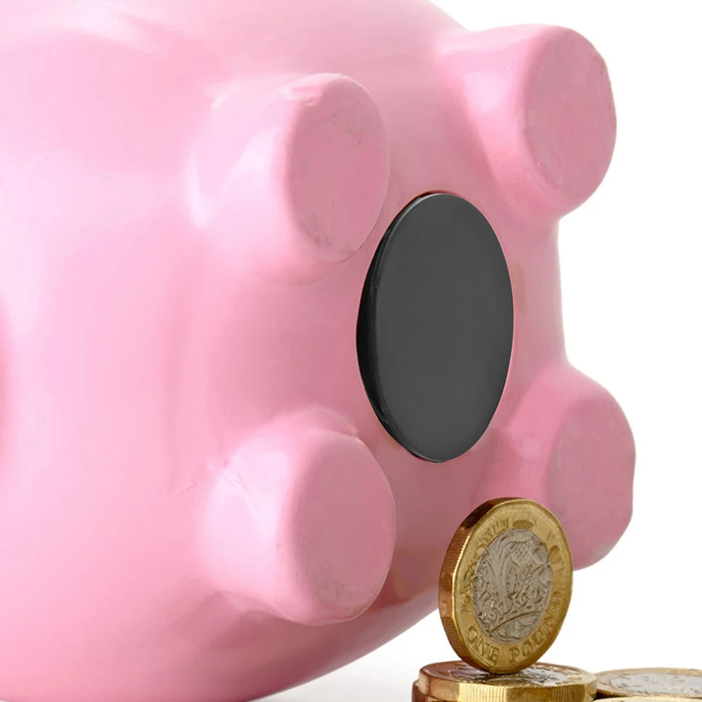 

10pcs Rubber Plugs Bottom Covers for Piggy Banks Piggy Bank Plug Rubber Coin Storage Replacement Stopper Black Caps
