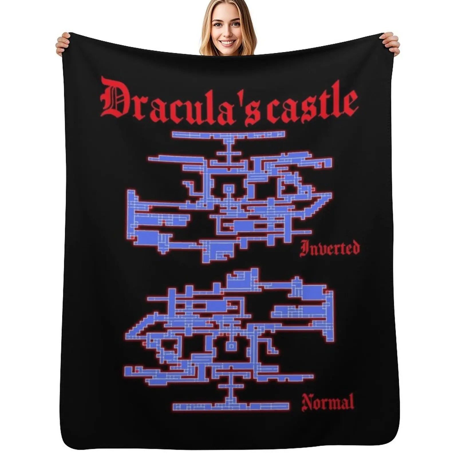 

Dracula's Castle Throw Blanket Soft Big Luxury Throw Cute Plaid Beach Blankets