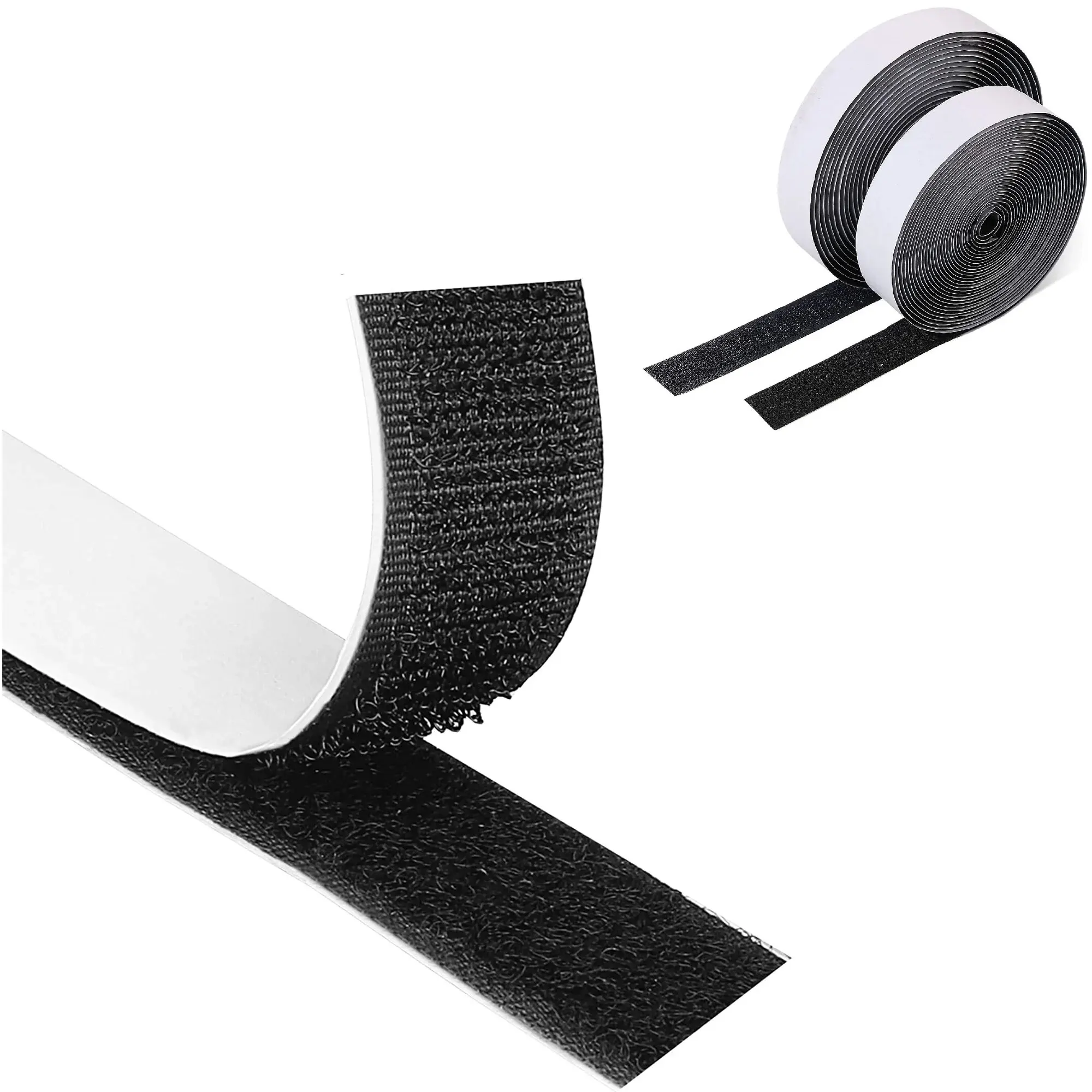 1/3/5M Strong Self-adhesive Fastener Tape Hook and Loop Magic Nylon Sticker Tape Adhesive with Glue Strap for DIY Craft 20MM