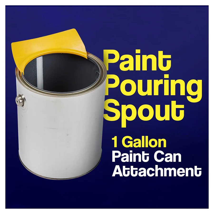 1/5 Pcs Paint Can Spout, Fits All Pint, Quart & Gallon Painting Cans, All In One Pouring Accessory, Paint Brush Holder & Wiper,