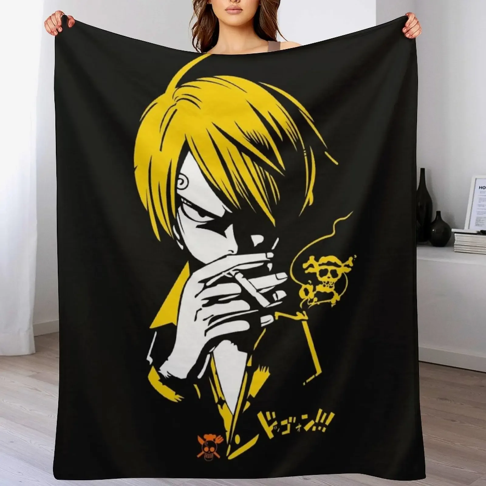 smokey sanji Throw Blanket Thin for sofa Blankets