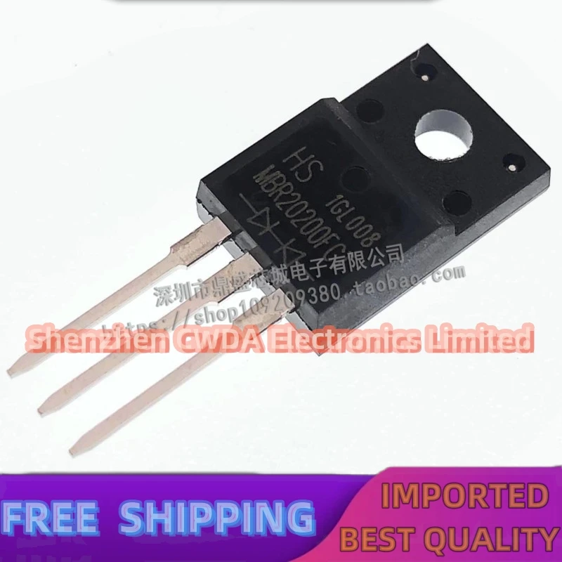 10PCS-20PCS   MBR20200FCT  20A/200V TO-220F In Stock Can Be Purchased