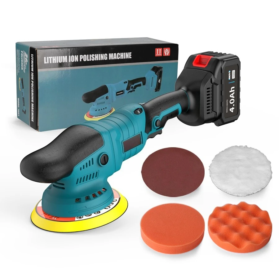 

2025 21V Lithium battery electric waxing cleaning and polishing machine handheld variable speed wireless