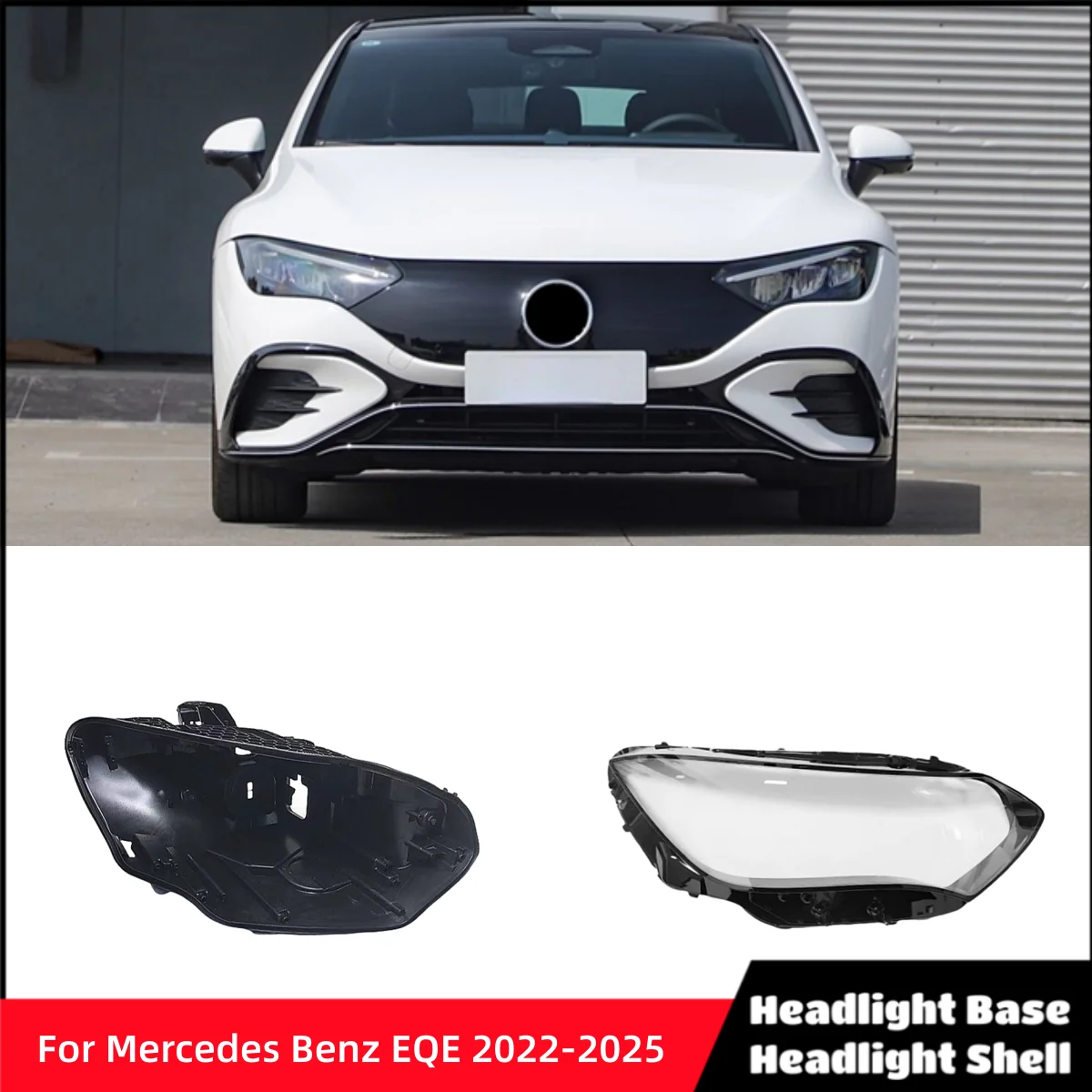 For Mercedes Benz EQE W295 2022 2023 2024 2025 Car Accsesories Base Head Lamp Shell Headlamp House box Headlights Glass
