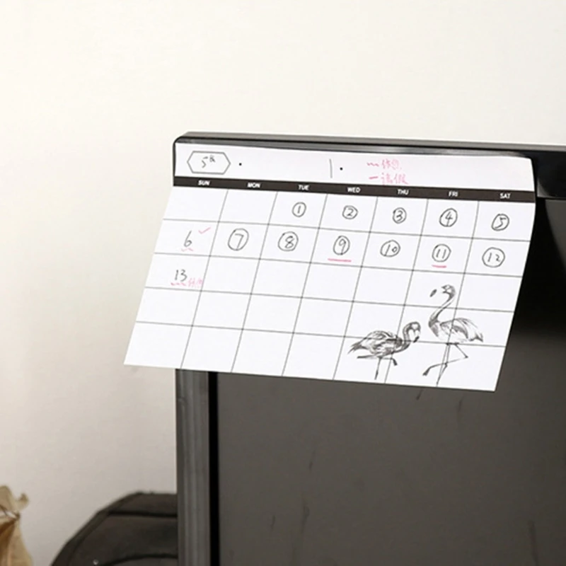 Calendar Wall Planner รายเดือน Hangs Planning Office Paper Schedule Agenda ปี