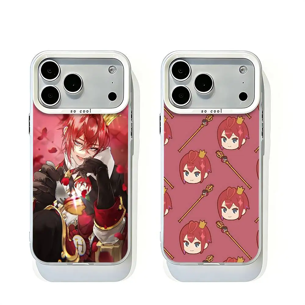 

R-Riddle R-Rosehearts White Matte Large Lens Frame Cover For iPhone 12 11 14 13 17 16 15 Pro Max Mini Plus E