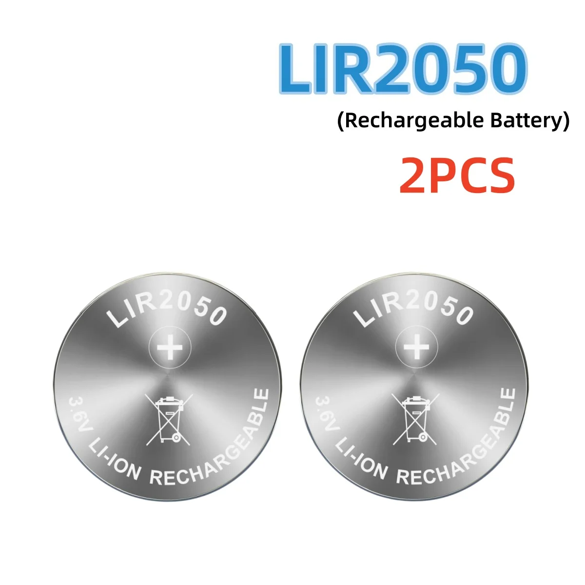 1-10 sztuk LIR2050 3.6V akumulator litowy wielokrotnego ładowania wymień CR2050 na zegarek aparatu pilot kalkulator zegar — zdjęcie produktu 3
