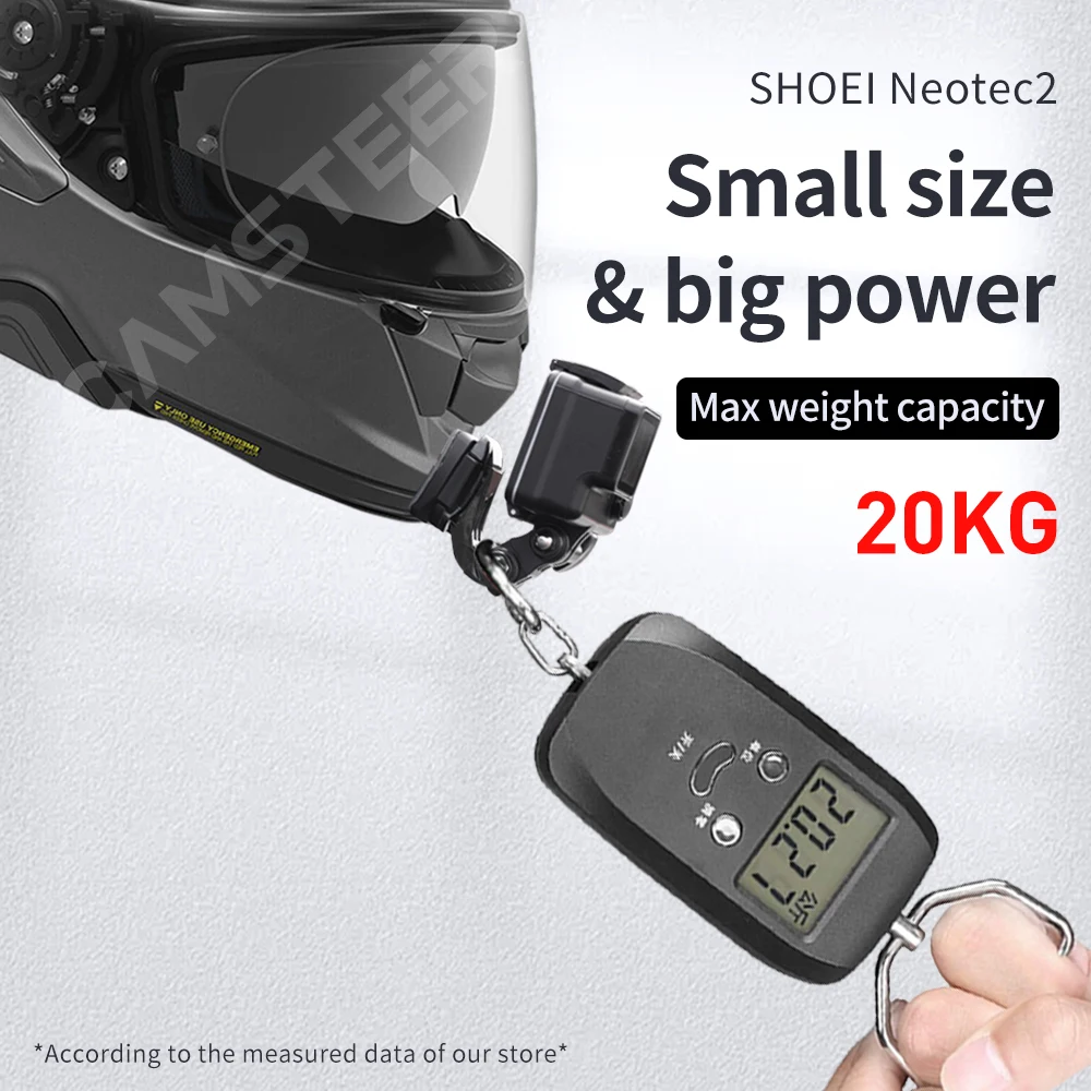 Shoei Neotec 2 Customized Motorcycle Helmet Chin Mount for GoPro hero12 11 10 9 Insta360 X4 X3 Ace pro DJI Action 3/4 Camera