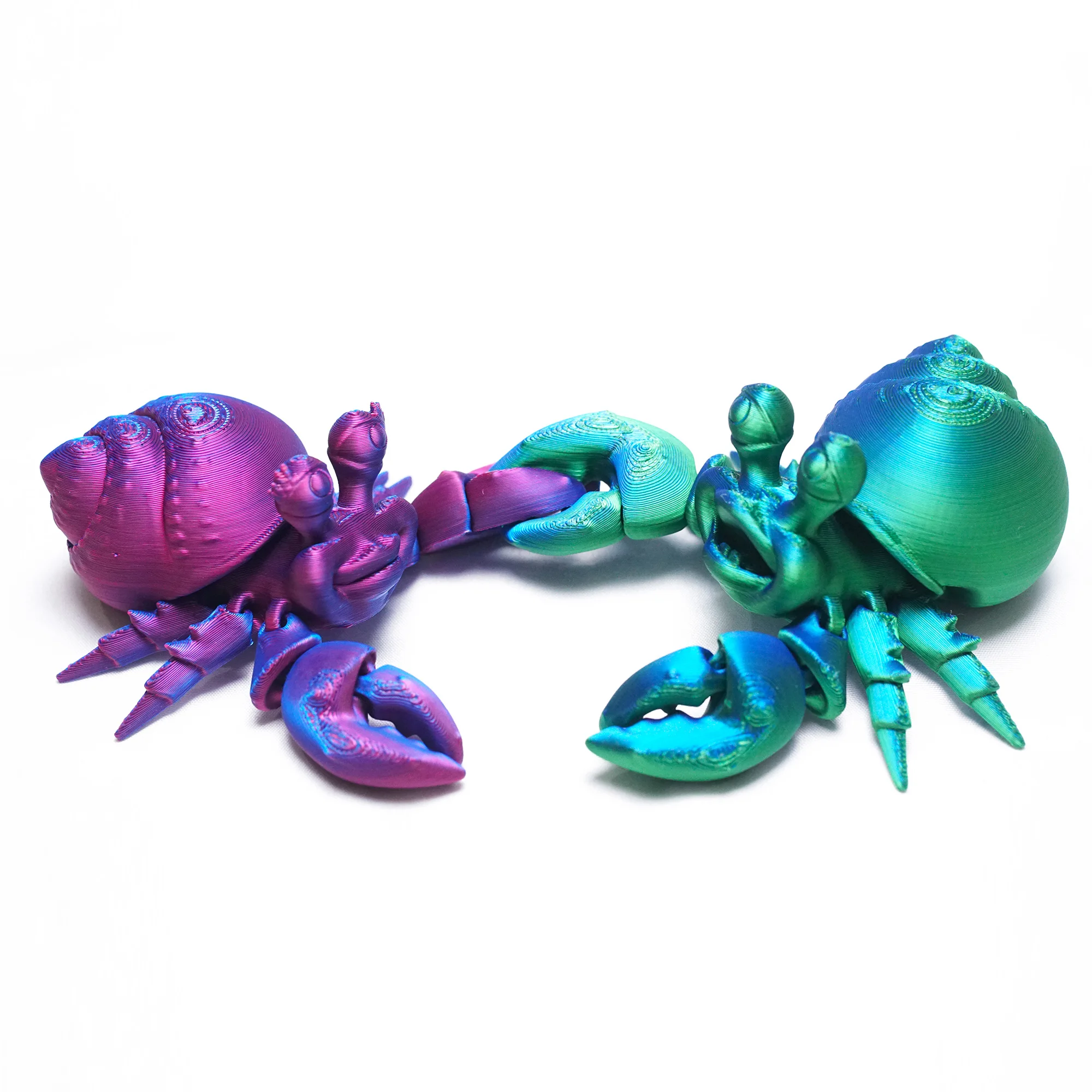 3D printed hermit crabs, animal toys, home, room, car decorations, desktop decorations, and free movement of joints