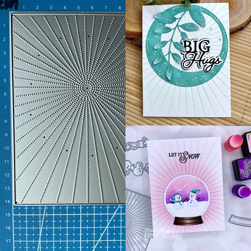 Metalowe wykrojniki Lucky Goddess Burst Panel diy Scrapbooking Album fotograficzny Dekoracyjne wytłaczanie papieru Wykrojnik do rękodzieła