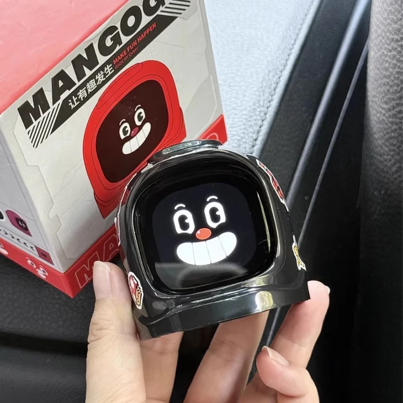 

New Mangogo Intelligent Car Mounted Electronic Pet Toy With Facia Expressions Trendy Vehicle Companion Decorations For Kids
