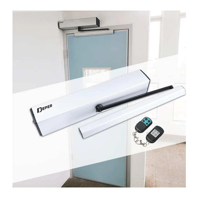 DEPER & Easy Install 100KG Pull Arm Single Open Electric Door Opener Swing Door Automatic