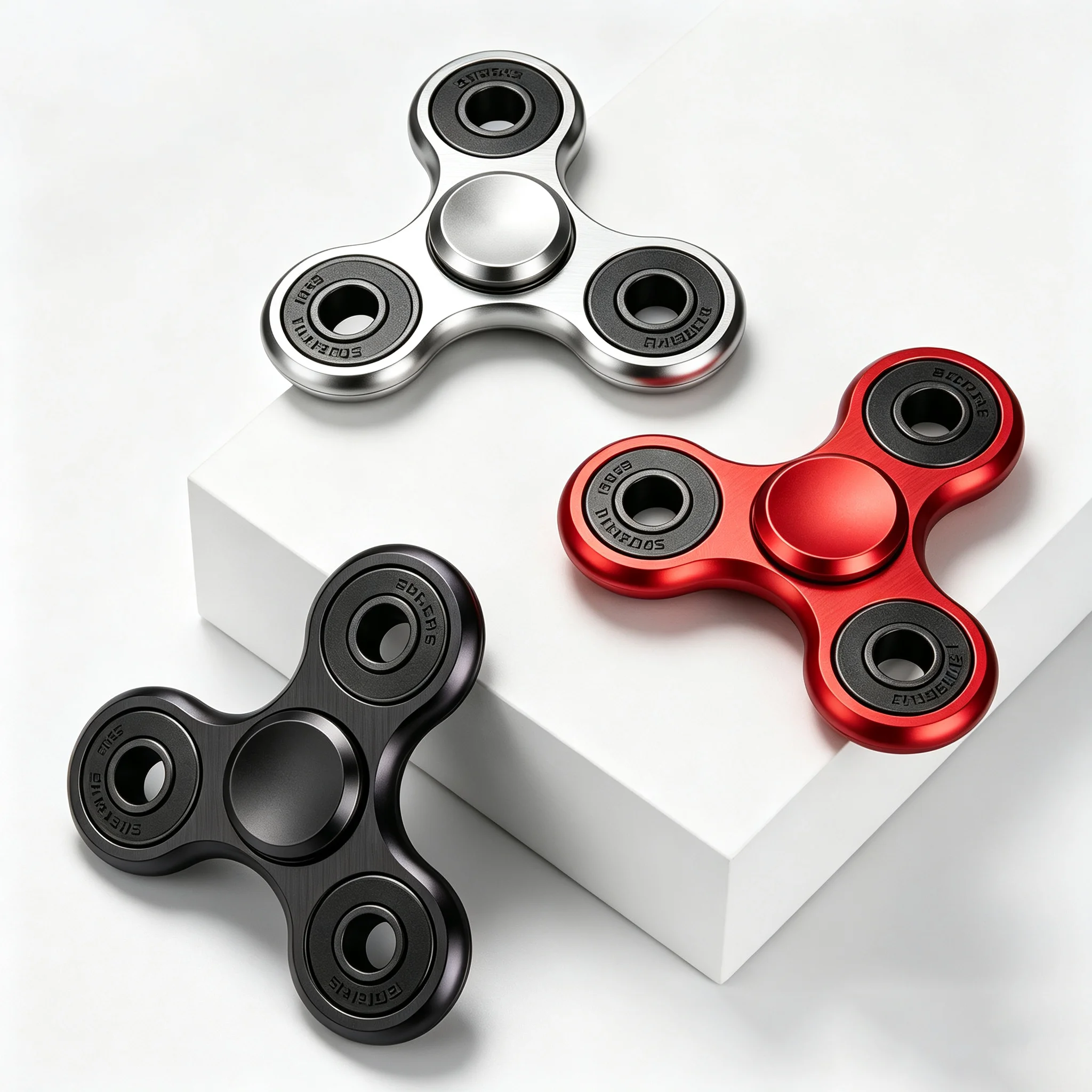 Aluminum Alloy Anodized Fidget Spinner R188 Quiet Smooth Bearing Matte Brushed Finish Hand Spinner Stress Relief Toys