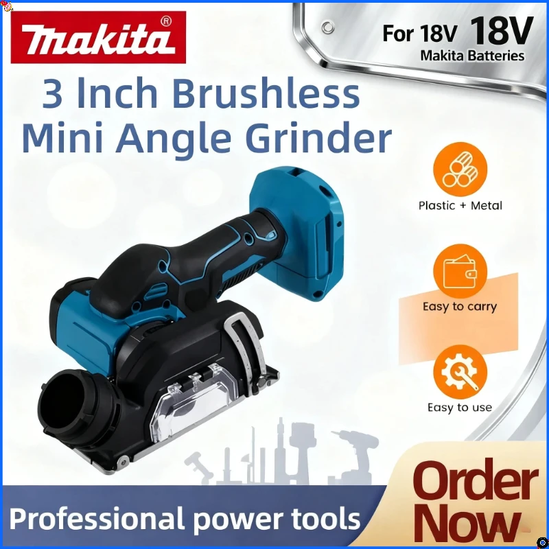 

Makita Cordless Electric Angle Grinder 19500RPM 3 Inch Cut Off Tool Tile Cutter for Wood Tile Plastic for Makita Battery