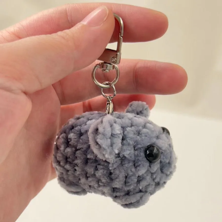 พวงกุญแจรูปหนูแฮมสเตอร์แสนเศร้าแสนน่ารักตุ๊กตาหนานุ่มรูปหนูแฮมสเตอร์แสนน่ารักพวงกุญแจตุ๊กตาตุ๊กตาสัตว์นุ่มพวงกุญแจ