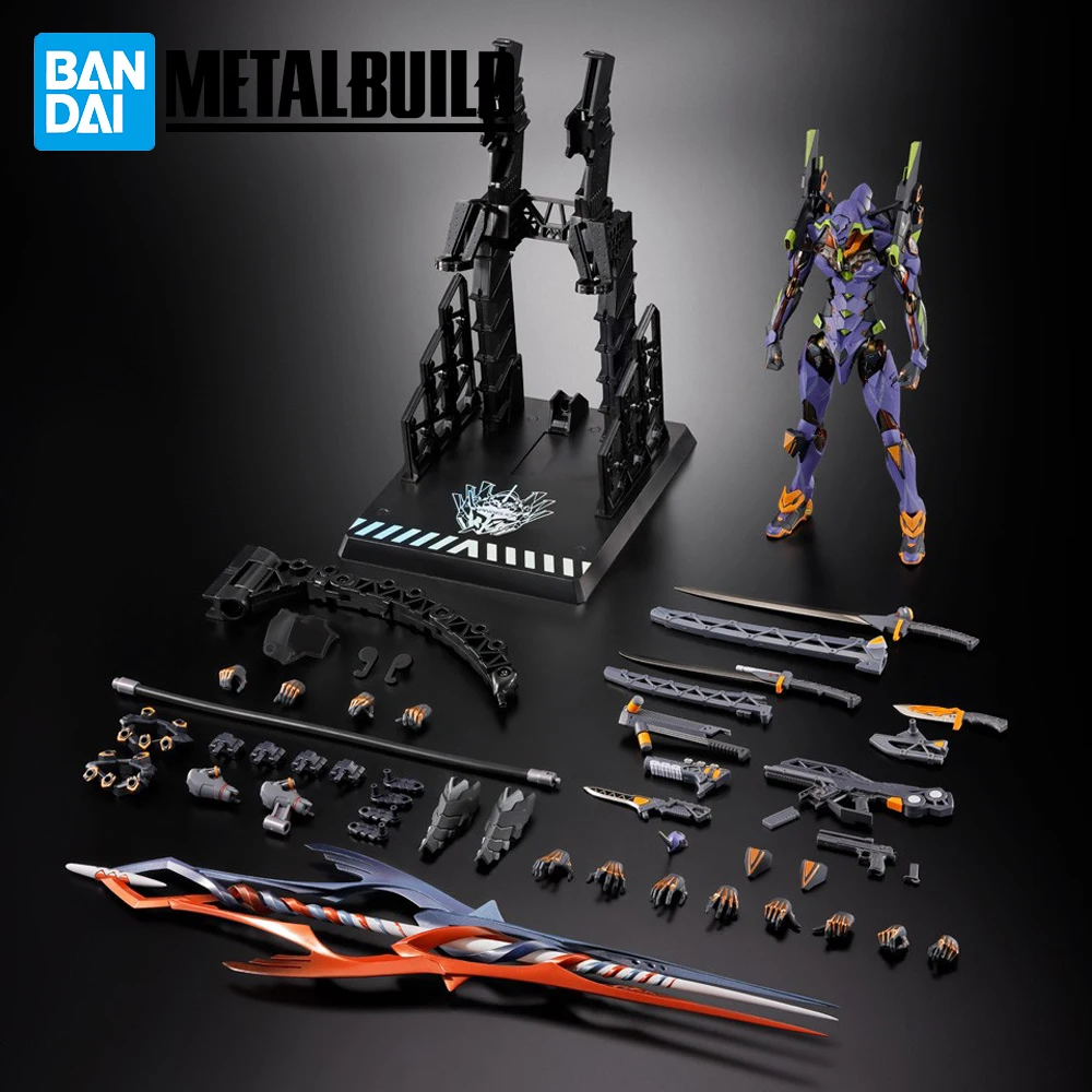 

Officially Licensed BANDAI METAL BUILD With The Spear of Gaius 30th EVANGELION 01 Figure Anime Action EVA Model Toy