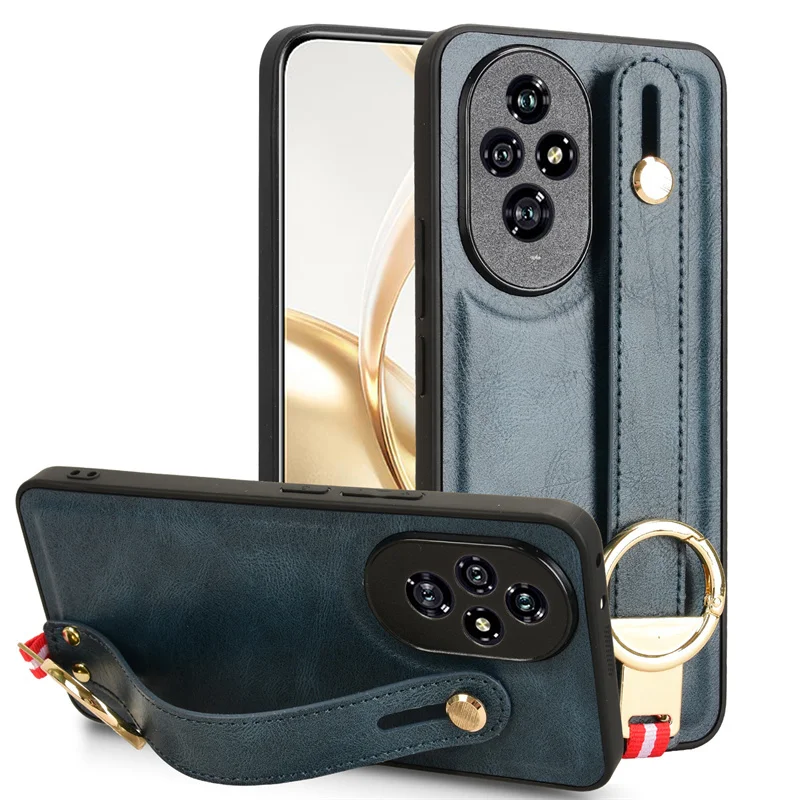 

Для Honor 200 Pro модный ремешок на запястье держатель для телефона Женский Для Honor 200 Pro Кожаный Стильный чехол с защитой от падения