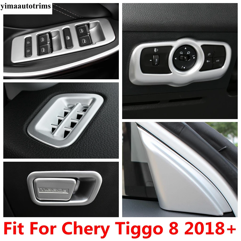 

Head Light / Glove Box / Window Lift / Pillar A Frame / Dashboard Air AC Cover Trim Accessories For Chery Tiggo 8 2018 - 2020