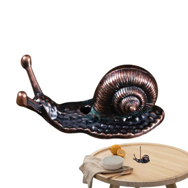 الرماد الصغير الماسك القرع الحلزون لوتس حامل حامل البخور الإبداعي مصنوعة من النحاس أدوات البوذية اليابانية المنزلية الحلي