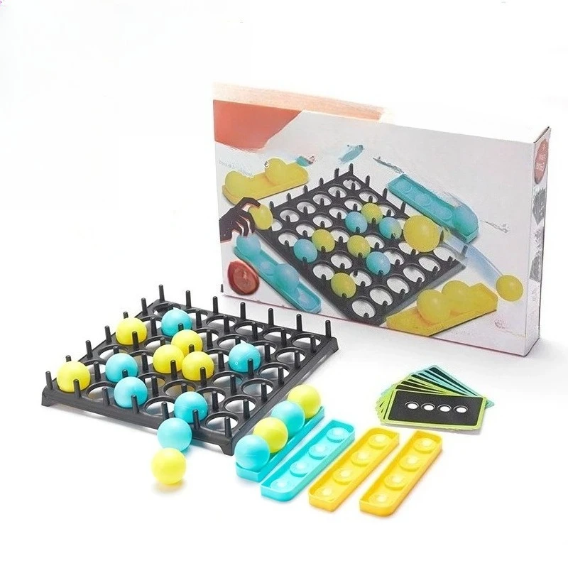 

Bouncing Ball Game Springboard Tabletop Interactive Game Family Party Desktop Bouncing Toy Set for Kids and Adults