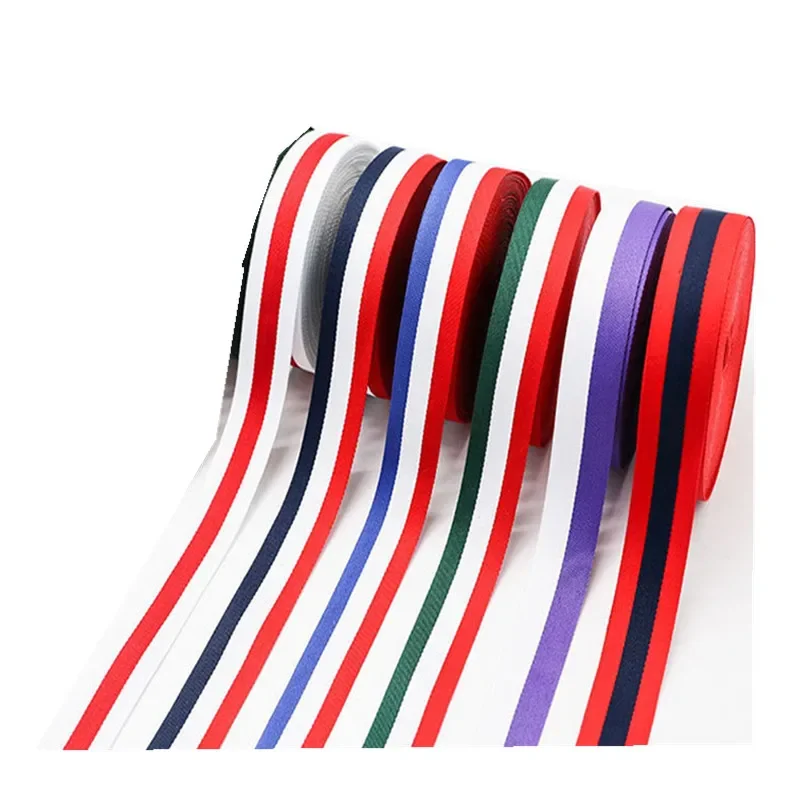 10 yard Webbing Strap for Bag Belt 10-25mm wide Grosgrain Stripe Ribbon Gift Decoration DIY Medals