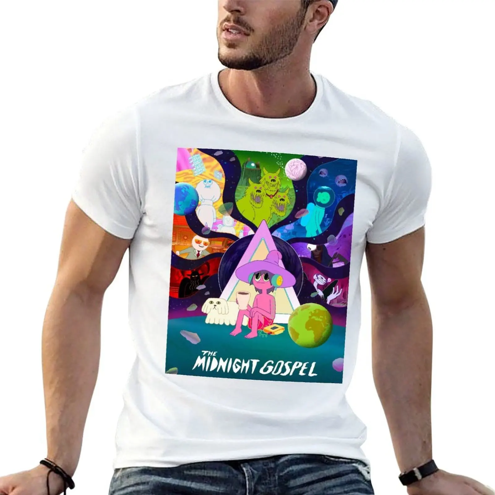 تي شيرت إنجيل للرجال من القطن تي شيرت ناعم مصمم تي شيرت رجالي قطن تي شيرت منتصف الليل