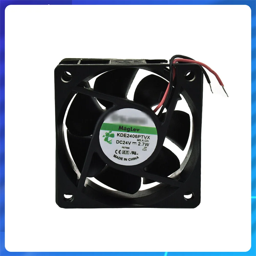 Sunon 인버터 서버 쿨러 주파수 변환기 24V 2.7W 2Pin 60*60*25mm 5200RPM 냉각 팬, KDE2406PTVX MS.A.GN