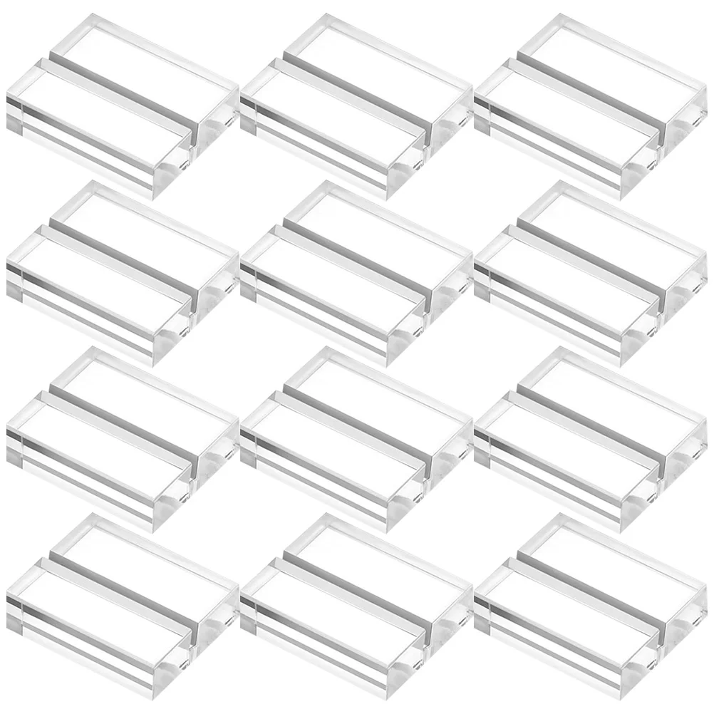 12 Pcs Wedding Sign Stand Base Emblems Display Shelves Card Holder for Weddings Bracket