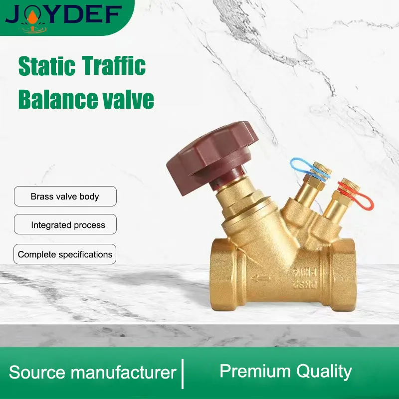 

DN15-DN50 Brass Flow Control Valve Digital Locking Adjustment Static Flow Balance Valve