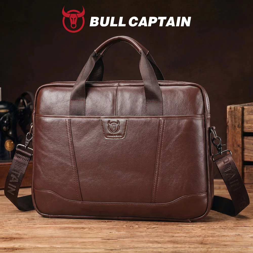 bullcaptain-men's-genuine-leather-computer-bag-business-casual-shoulder-crossbody-bag-157-inch-office-laptop-briefcase
