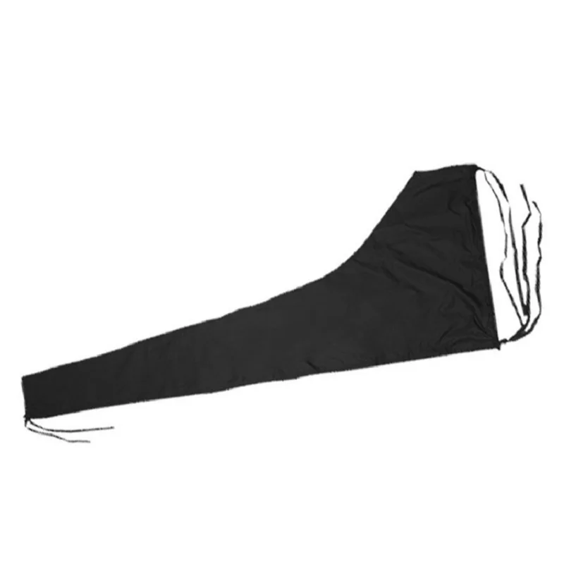 Marine Black Oxford Cloth Yacht Sail Cover Sun Protection Mast Cover Speedboat Dust-proof and Water-proof Cover