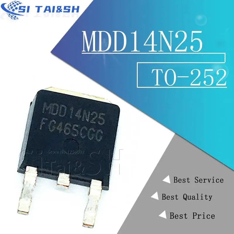 10 Uds MDD70R900P TO252 70R900P TO-252 70R900 MDD5N40 5N40 MDD3752 MDD1903 MDD14N25 14N25 MDD3752RH MDD5N40RH MDD1752 MDD1903RH