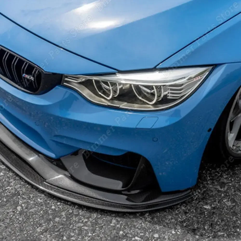 M Performance Style Front Bumper Splitter Lip Diffuser Side Spoiler Cover Guard ABS For BMW F80 F82 F83 M3 M4 2014-2020 Tuning