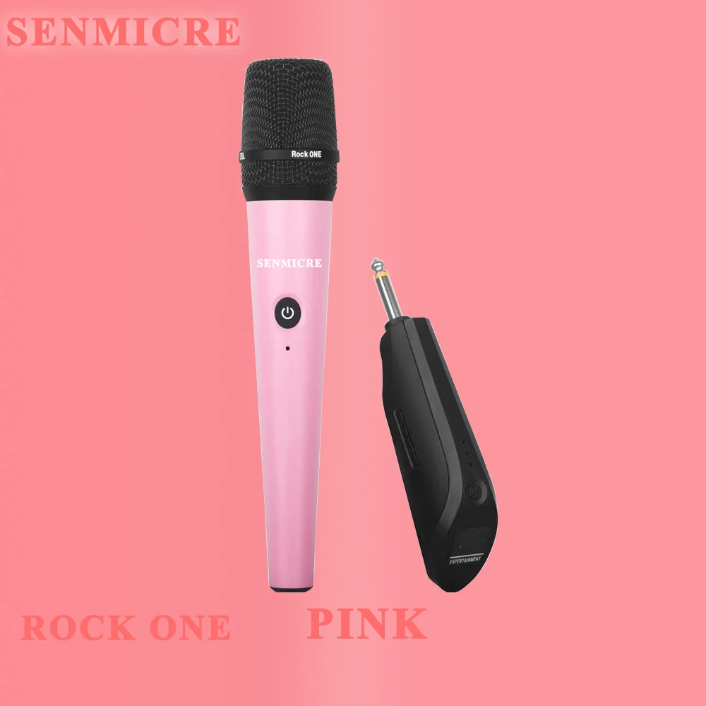 ROCK ONE-micrófono inalámbrico para Karaoke, Kit de sistema UHF, profesional, de mano, para actuación en escenario