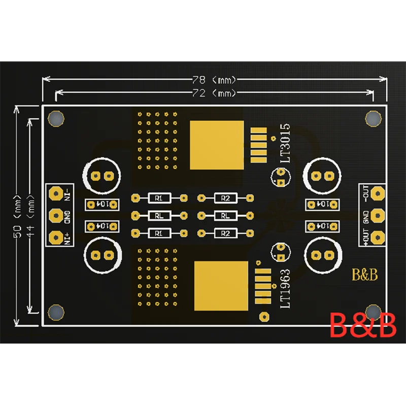 Imagem -03 - Nvarcher-fonte de Alimentação Regulada Linear para Pré-amplificador Dac Tensão Positiva e Negativa Dc-dc Precisão Baixo Ruído Lt1963a Lt3015