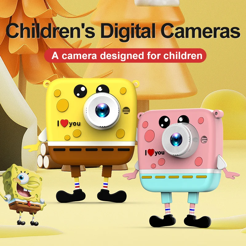 Kids Camera Digital Dual Camera HD 1080P Video Camera Toys Mini Cam Color Display Children Birthday Gift Kids Toys For Kids