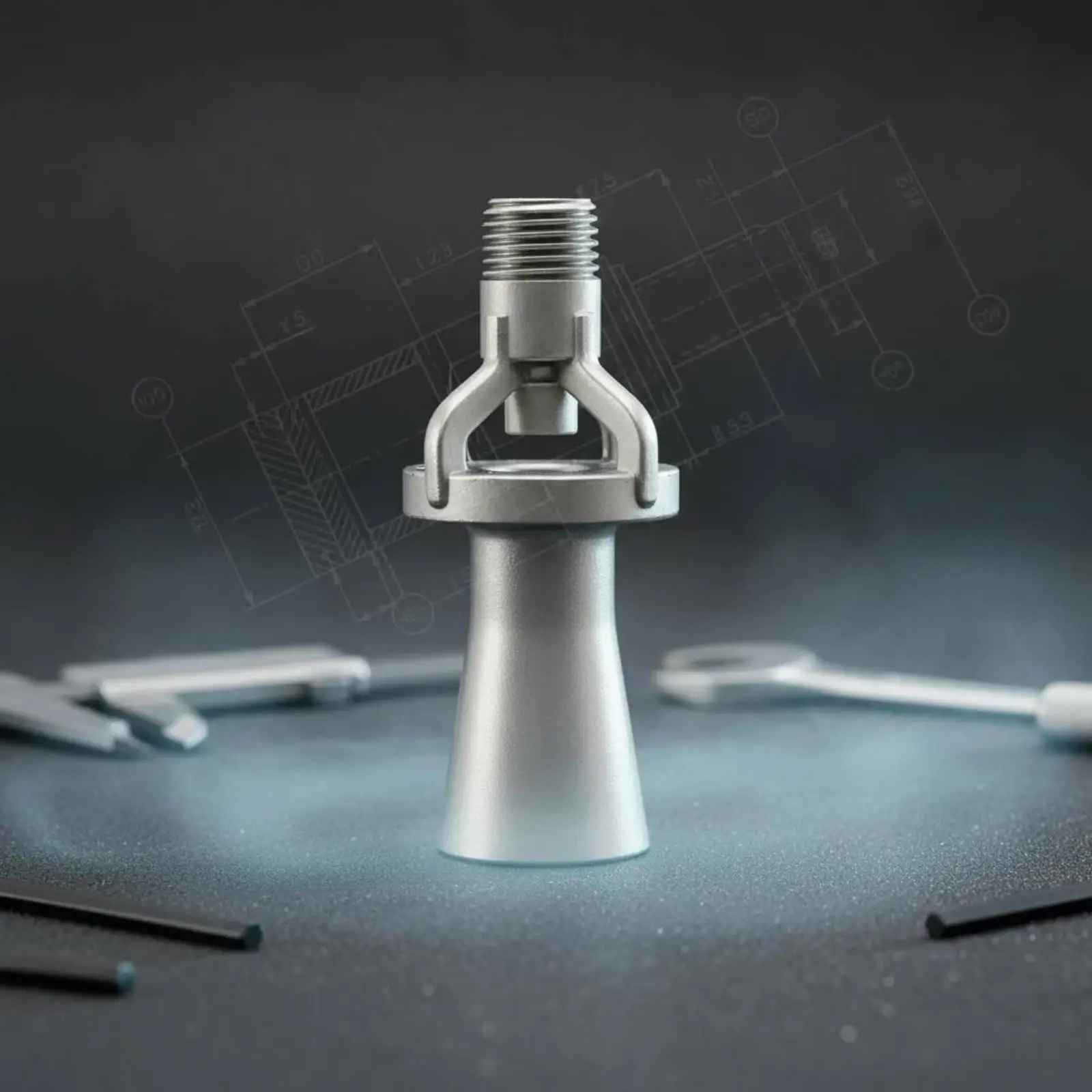 316 Stainless Steel Mixing Nozzle Flared Spray Device for Electroplating Circulation and Cooling Processes