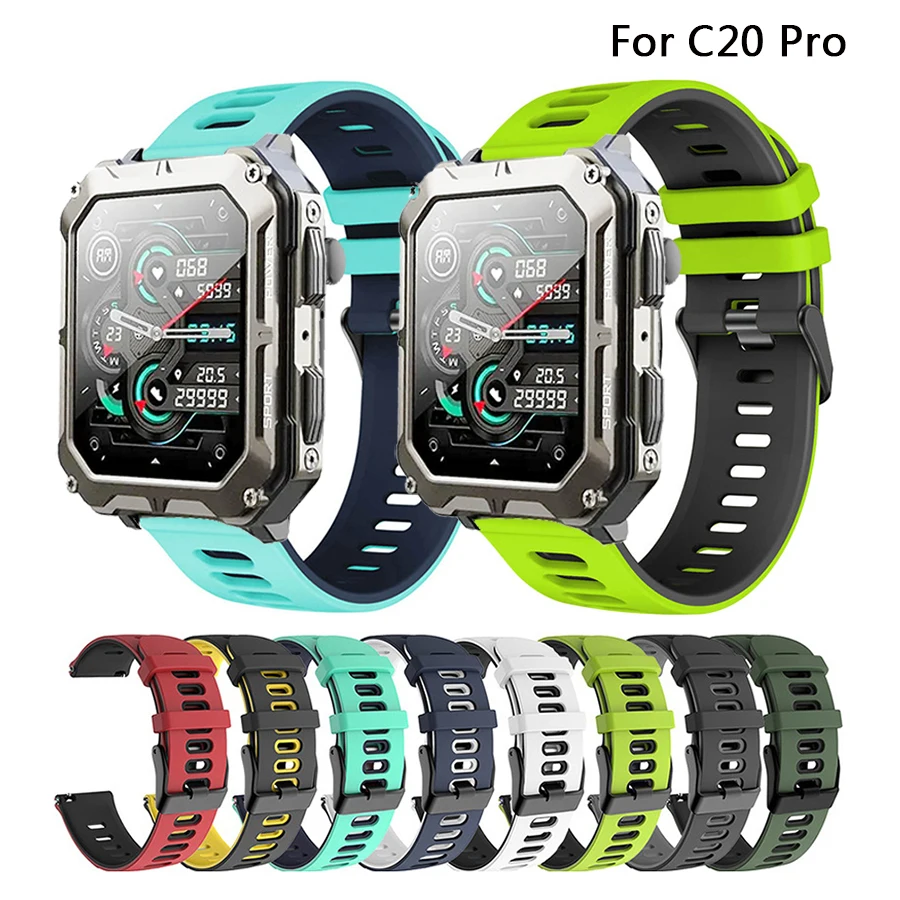 Watch Bands for C20 Pro Sports Silicone Strap for NEW C20 Pro Smart Watch Watchband Bracelet Belt