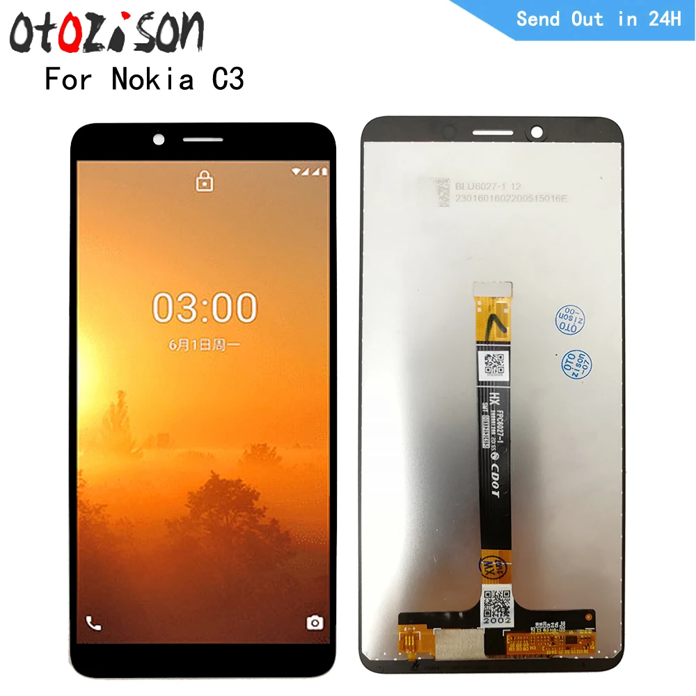 

5.99" IPS Display For Nokia C3 2020 LCD Screen Touch Panel Digitizer WIth Frame Assembly For Nokia C3 LCD Replacement