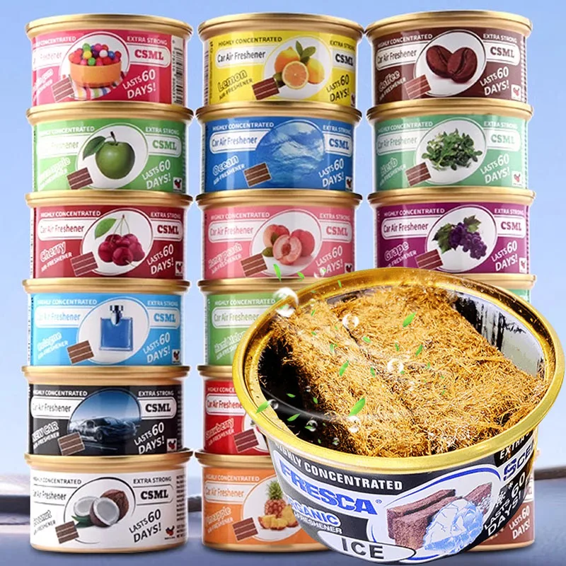 Car Air Fresheners Perfume Auto Supplies Canned Wood Blocks Coffee Flavor Explosion Car Foreign Aromatherapy Deodorant Supplies