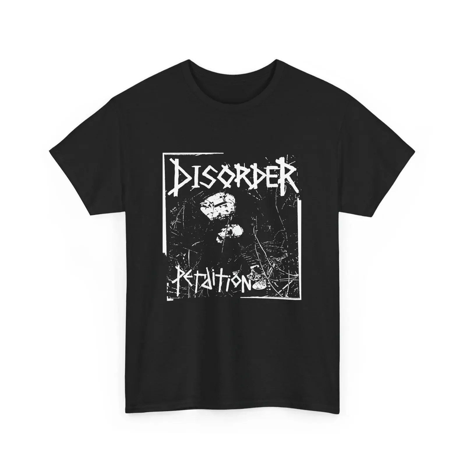 Disorder T Shirt Cult UK Hardcore 4 colors vintage Washed Breathable Unisex streetwear designer clothes Stretched